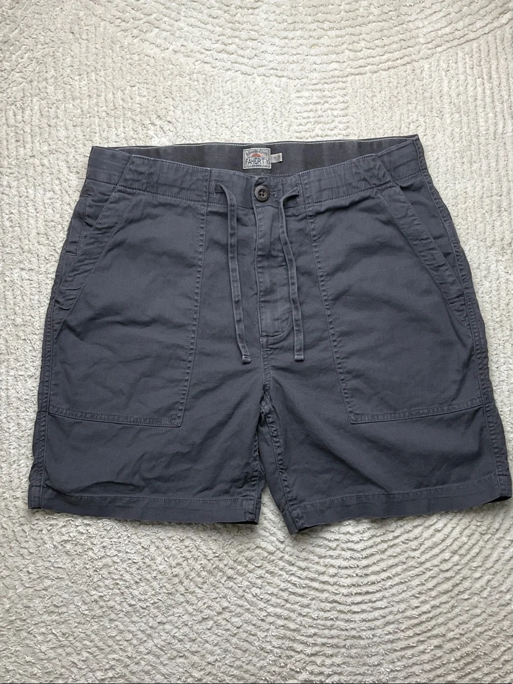 Faherty Dune Utility Short Graphite Tide Color Men’s Size Medium